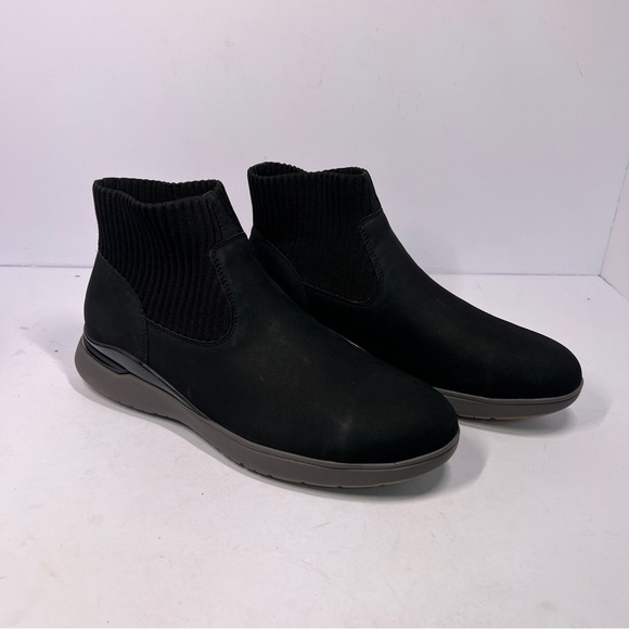 Rockport Shoes Womens 11.5W Black SAFETY Total Motion Sport Work Steel Slip On - Picture 1 of 9
